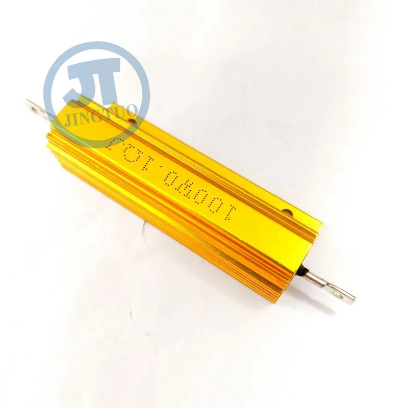

Gold Aluminum Shell Resistances RX24 100W 0.1/0.2/0.5/3/4/6/8/10/12/20/50/100/200/500R 1K 4.7K 10K 15K Ohm 100Watts Resistor