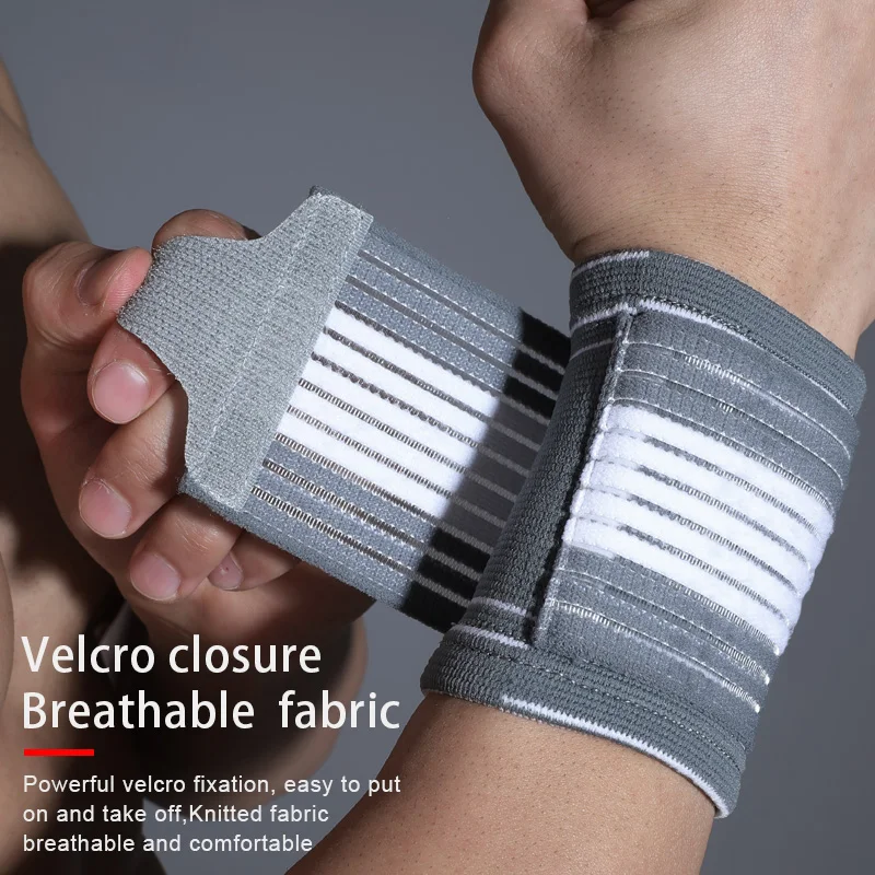 WRELS 1 PC Compression Adjustable Wrist Support Band for Weightlifting Basketball Outdoor Fitness Training Wrist Protection ﻿