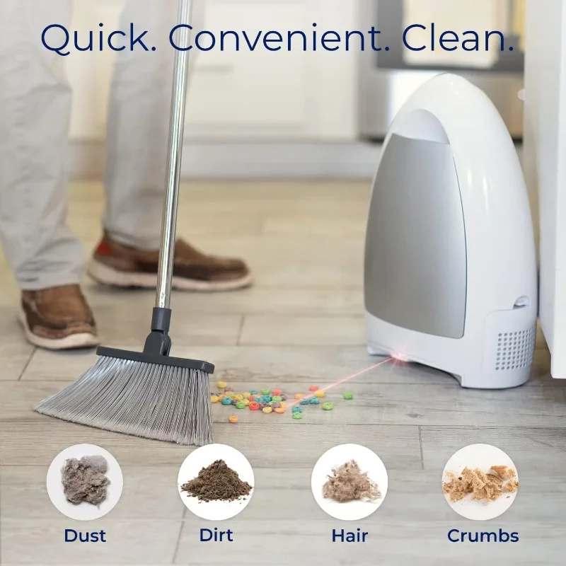 EyeVac Home Touchless Vacuum Automatic Dustpan, Great for Pet Hair Food Dirt Kitchen,Corded Canister Vacuum,Bagless,1000 W,White 2