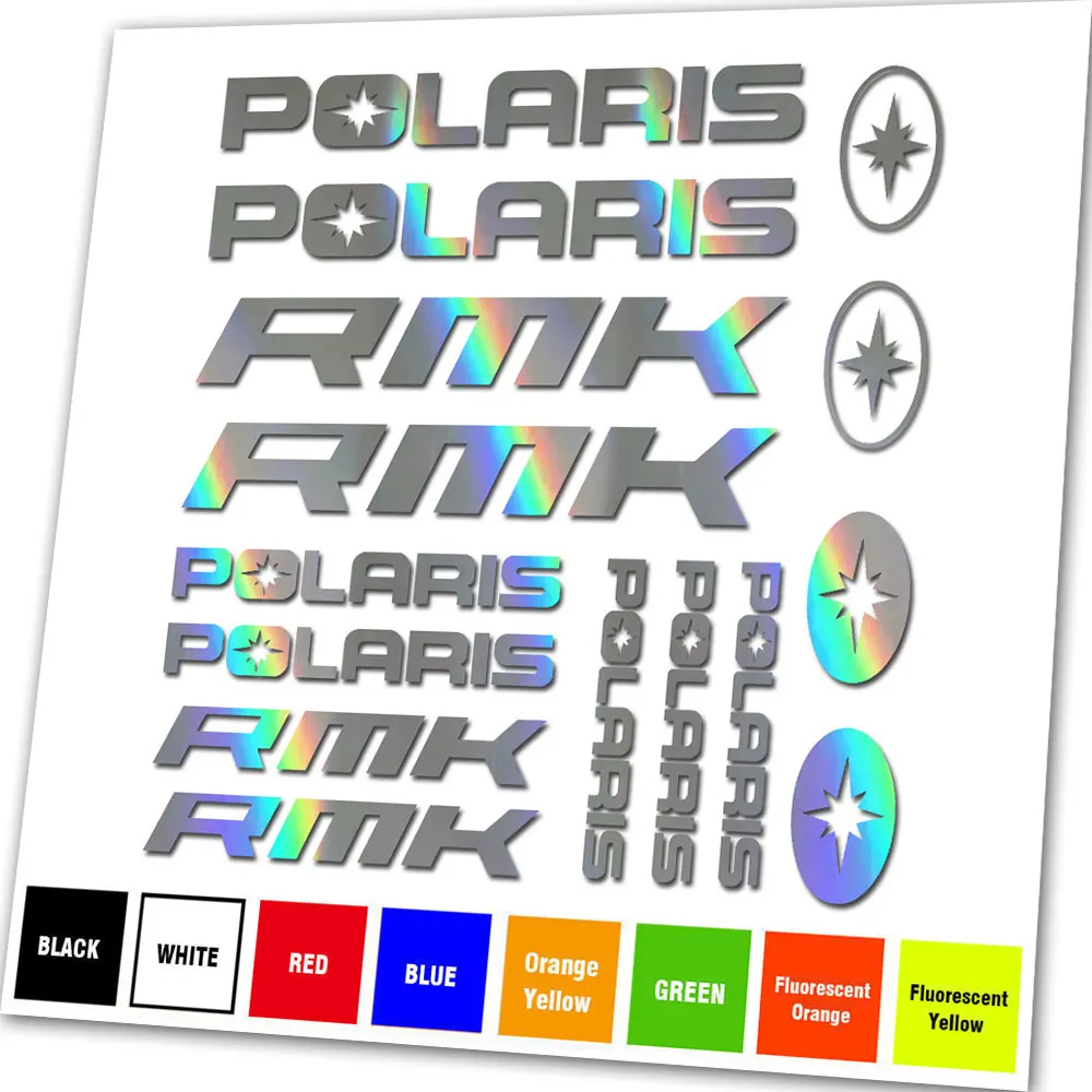 Kit Per Polaris Rmk Adesivo In Vinile Decalcomania Quad Decalcomania Atv Motoslitta Assault Axys Pro