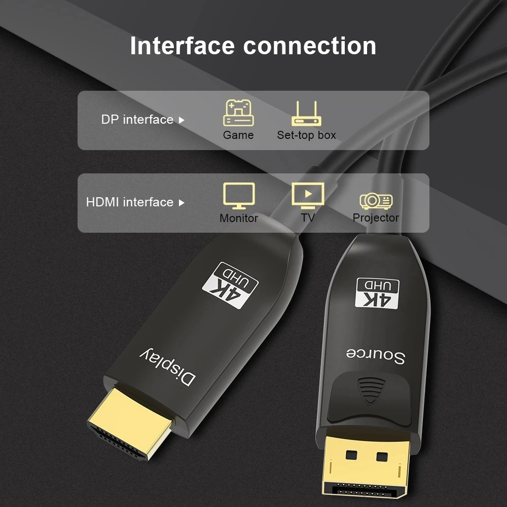 DP-HDMI ȣȯ ̺, 4K @ 60Hz ÷Ʈ,  , 10M/30M/70M, HDR, HDCP ÷, , TV Ϳ