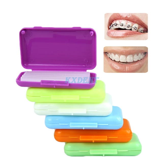 100 box Dental Orthodontic Wax Teeth Whitening Relief Wax Sticks For Braces Gum Irritation 6 Types Dentistry Oral Hygiene Tools 1