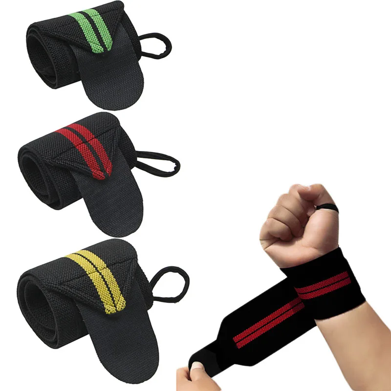 Sport Wrist Weight Lifting Strap Fitness Gym Wrap Bandage Hand Support  Wristband