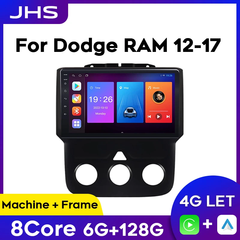 

Car Radio With Screen For Dodge RAM 1500 2500 2012-2017 Android Auto Carplay Multimedia Video 4G WIFI Player GPS Navigation