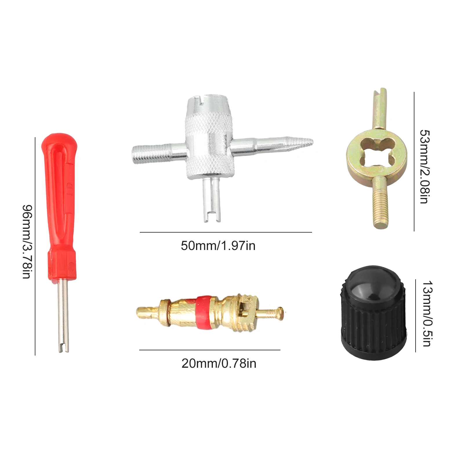 

Trucks Tire Repair Tool Repair Install Tool Valve Stems Plastic+metal Removal Installation Remover Screwdriver