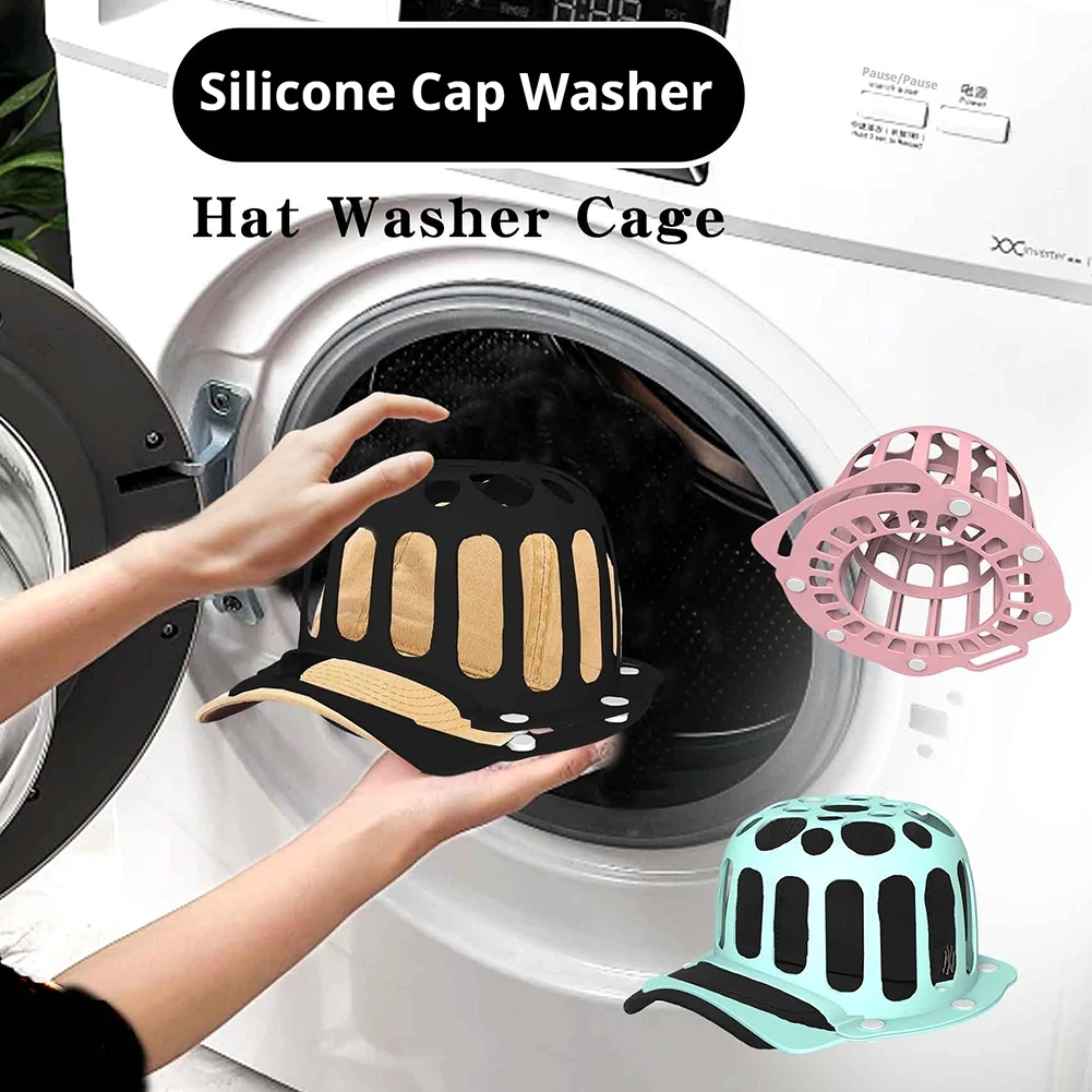 Hat Washer Cage Baseball Cap Washer Frame Silicone Baseball Hat Cleaning Protector Cap Washing Frame for Curved Hats