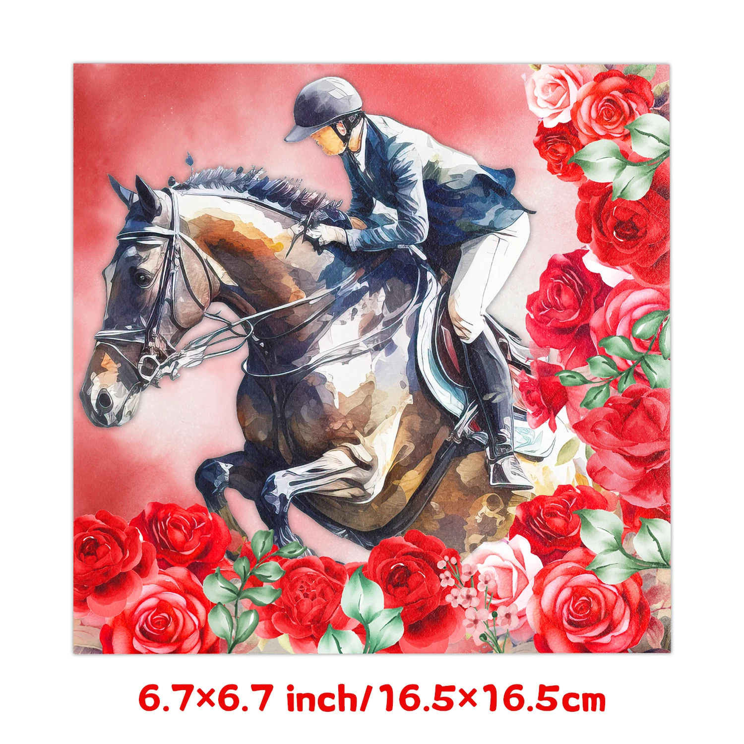 Description Picture 4 of itemHorse Race Theme Birthday Decorations Party Disposable Tableware Paper Napkins Cups Plates Tablecloths Straw