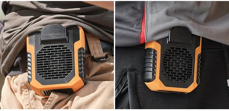 Description Picture 6 of itemPortable Camping Waist Fan 6000mah Rechargeable Bladeless Turbo Hand Held Fan Outdoor Sports Travel Hanging Neck Fan