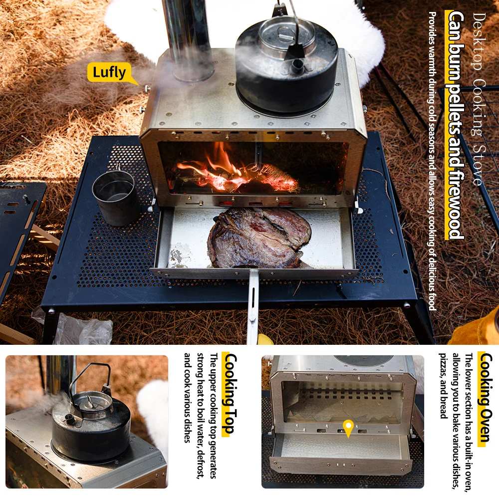Soomloom Multi-Purpose Outdoor Wood Stove with Oven
