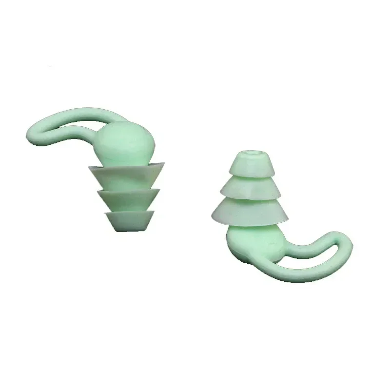 1 Pair Silicone Earplugs Anti-noise Swimming Snorkeling Surfing Waterproof Noise Reduction