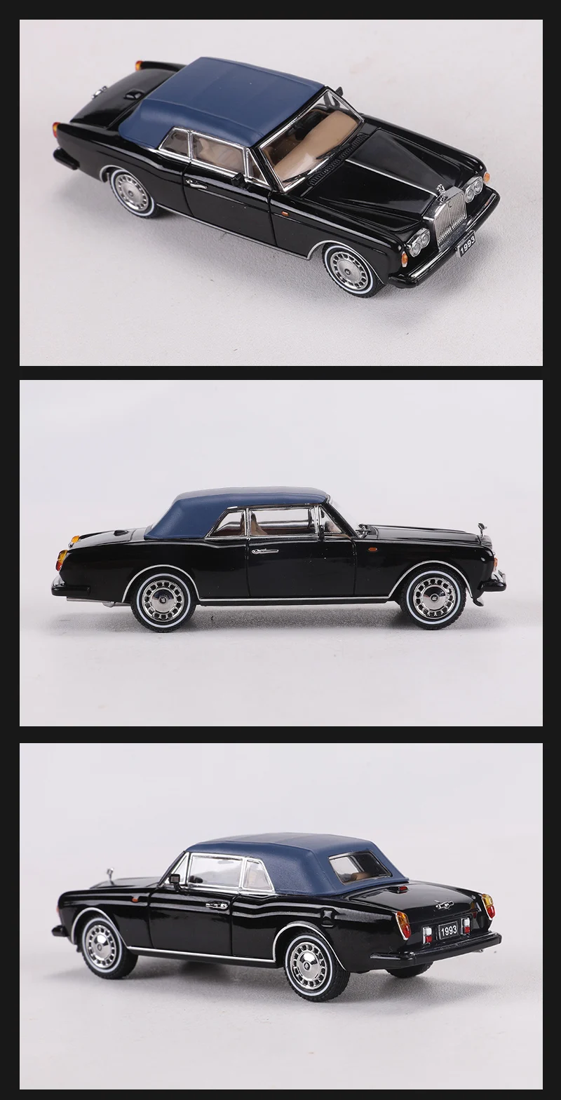 GFCC 1:64 1993 Corniche IV Convertible Car Alloy Model Car 
