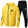 2024 New Leisure Outdoor Sports Set Lonsdale Logo Travel Fitness Running Morning Casual Men's Two Piece 4