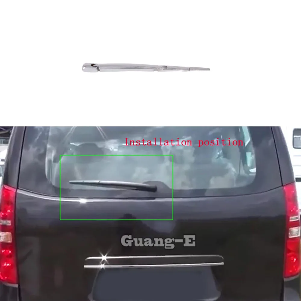 Каркас для кузова автомобиля, ABS хромированное зеркальное сопло для мытья стеклоочистителя, рамка, обшивка заднего стекла для Hyundai Starex заднее стекло H1 2018 2019 2020