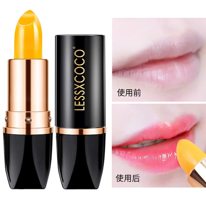 

3 Colors Changable Color Lip Balm Natural Plant Temperature Color Lipstick Long Lasting Moisturizing Makeup Cosmetics for Women