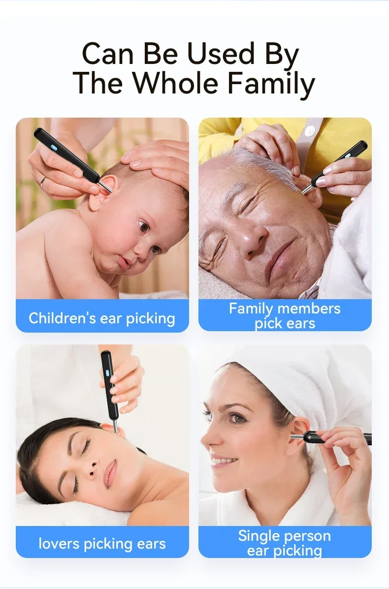 Smart Visual Ear Cleaner With Camera Led Light And Usb C Charging_voghion.com
