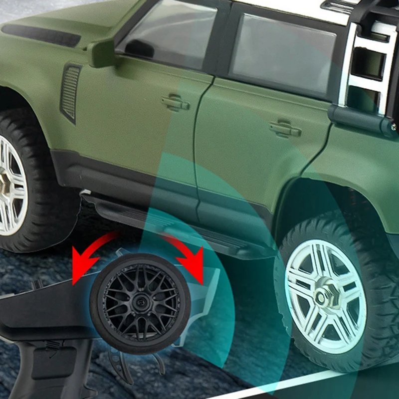 1:24 SG2402 RC Car 2.4Ghz Plastic Remote Control Vehicle All-Terrain LED Light Off-Road Truck Toy 3