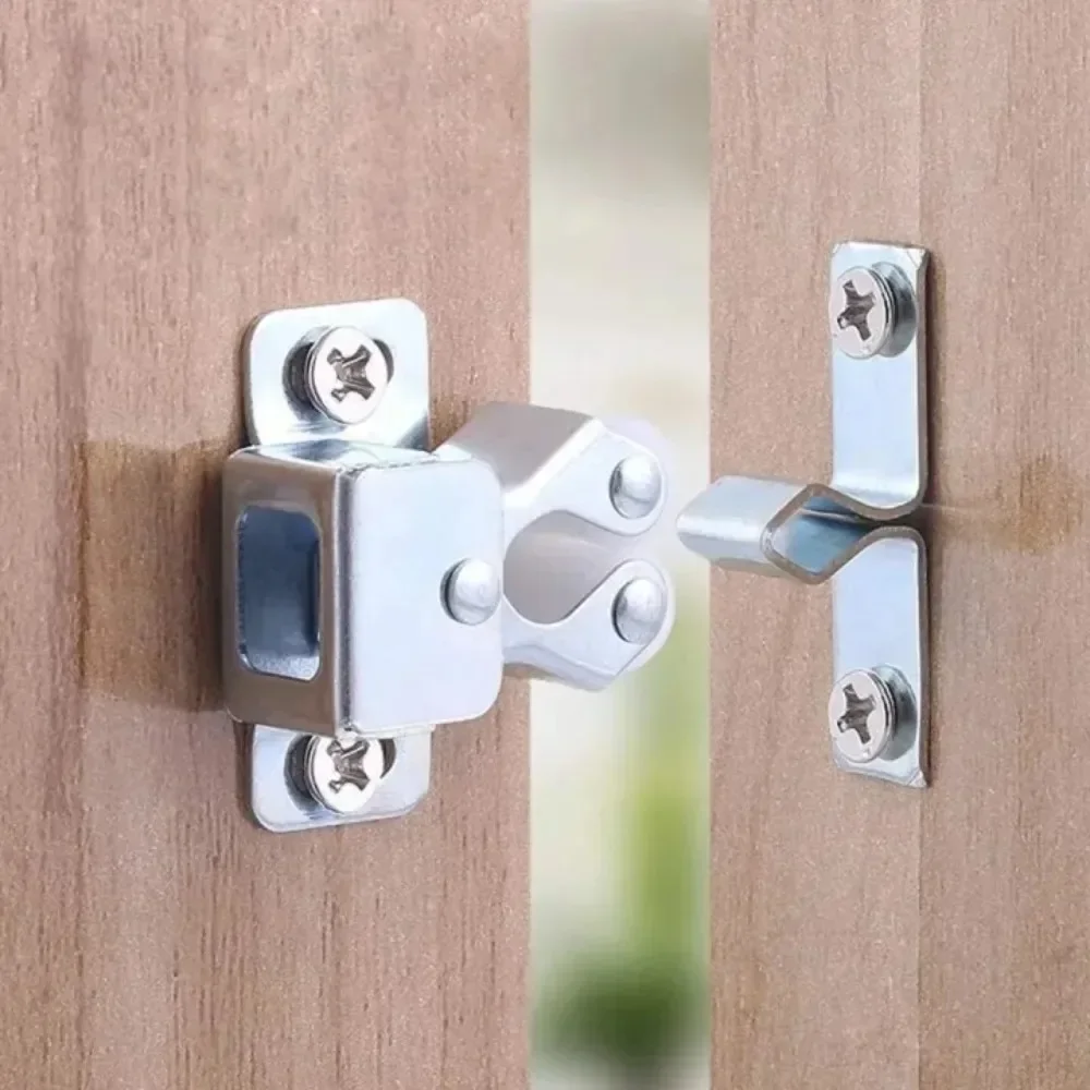 Double Roller Catches Cupboard Cabinet Door Latch Wardrobe Clip Screws Twin Striker Furniture Hardware Door Soft Closer