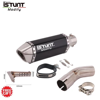 Motorcycle Exhaust Escape Moto Modiifed 51mm Mid Pipe Muffler Wtih DB Killer Slip On For Kawasaki Z900RS Z900 RS 2017-2020