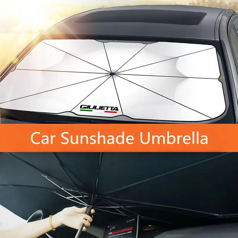 

Car Window Sunshade Cover Sun Shade Windshield Visor Protector Windscreen Umbrella for 147 156 159 166 Giulietta Spider GT