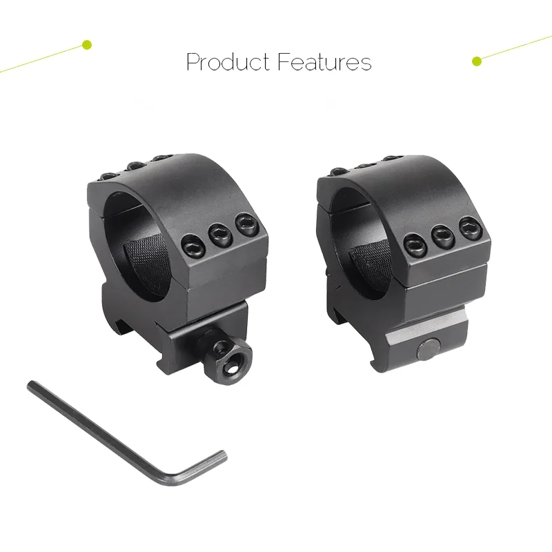 

QD Three Nail Split Bracket, Picatini Guide Rail, Sight Mounting Base, 6 Bolts, 30mm, Hunting Accessories, Caza