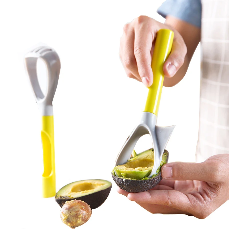 Avocado Slicer Plastic Fruit Pitter Corer Scoop Vegetable Fruit Masher 5 in 1