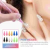 12 Pcs Point Drilling Pen Wax Head Tip Picker Replacement Manicure Nail Rhinestones The Replacements 3