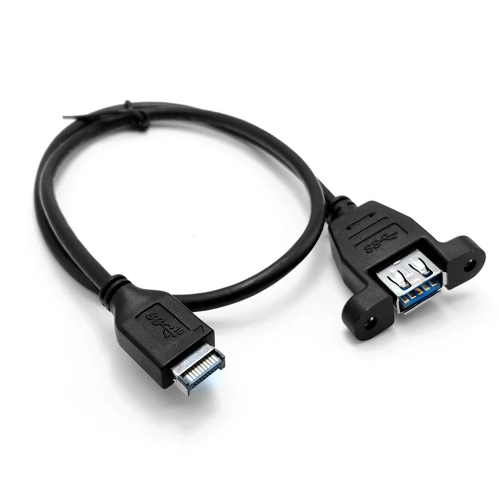 

_ USB 0,5 C передняя панель, 50 см, 3,1 м, штекер-USB 3,0, гнездовой удлинитель, установка панели с винтами