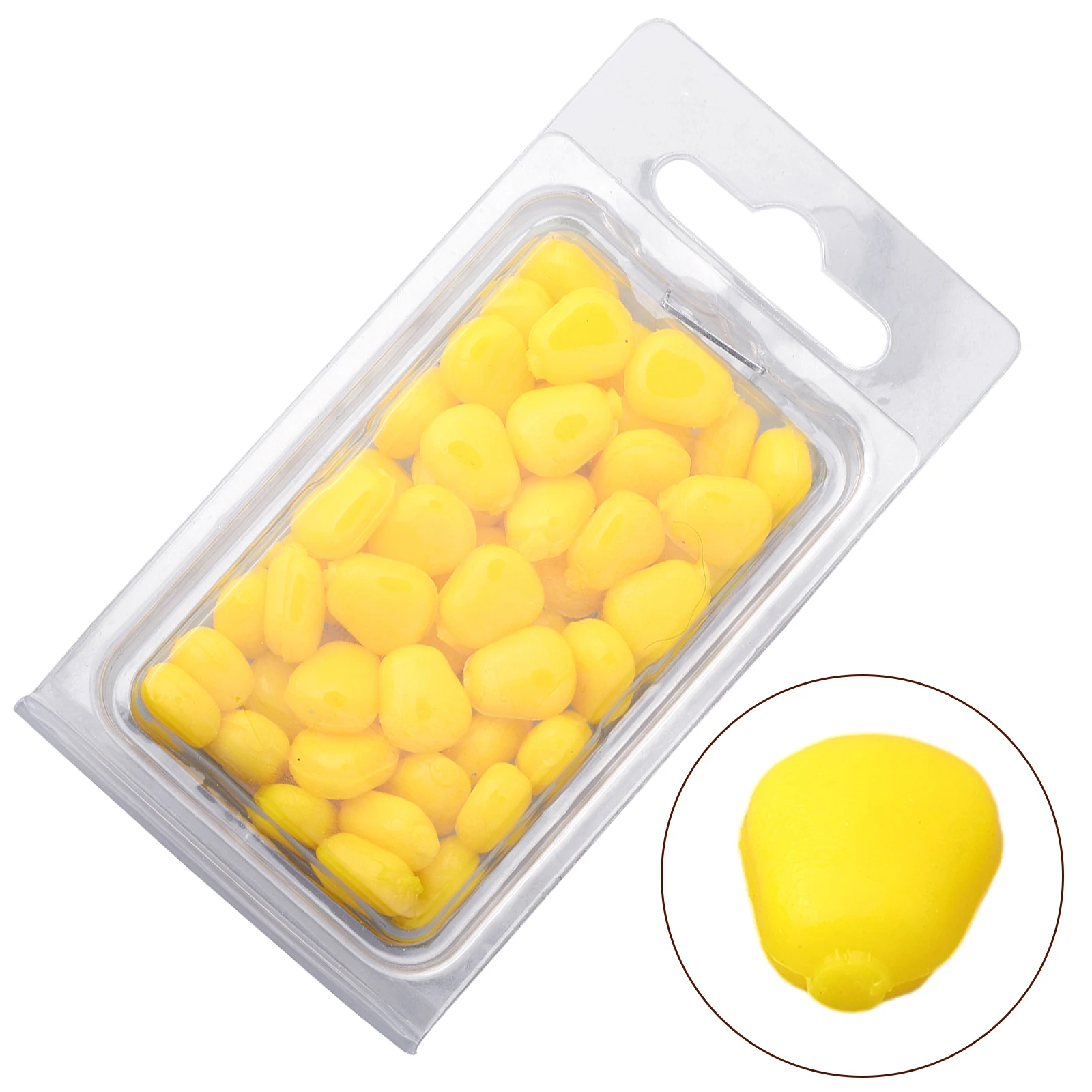 Fishing Lure Carp Fishing Bait 50 Pcs Corn Smell Silicone Soft Plastic Bait