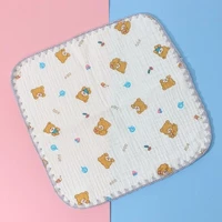 J15U Baby Towel Bib 4 Layer Handkerchief Feeding Bibs Burp Cloth Soft Absorb Towel