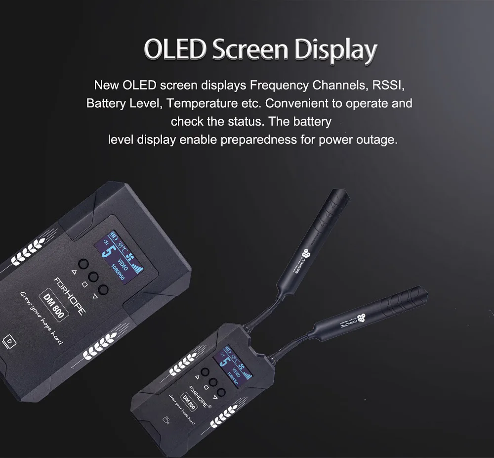 DM800 for Film Shooting 800FT Wireless Video Transmission System HDMI-Compatible