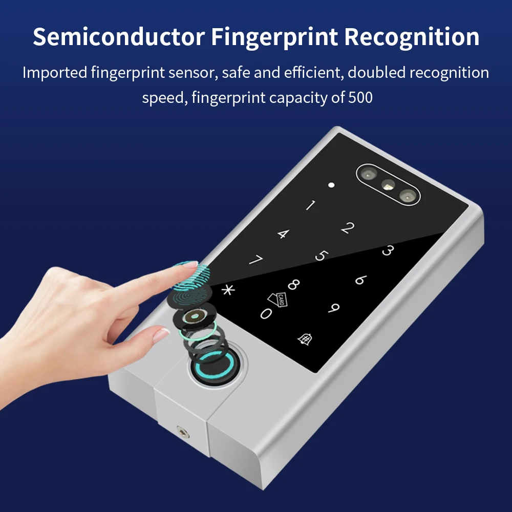 VF4 VF5 Waterproof IP66 Tuya WIFI Facial Recognition ID+IC Password Fingerprint Dual Frequency With WG 24 36 Access Control - Imagen 5