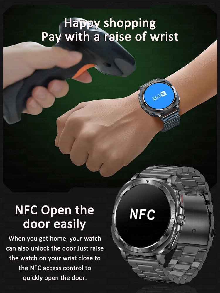 2025 New Nursing Health Blood Fat Uric Acid Smart Watch Men ECG+PPG Body Analysis Blood Pressure Bluetooth Smartwatch For HUAWEI 5