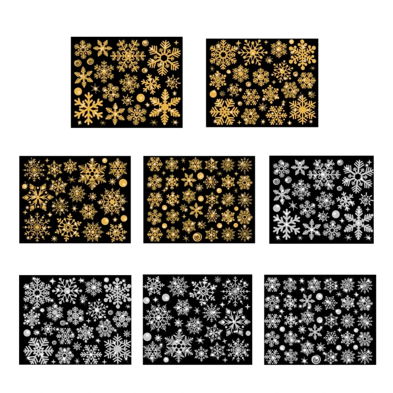 Christmas Snowflake Sticker Wall Paper Mural Decorative Supplies wall sticker christmas stickers