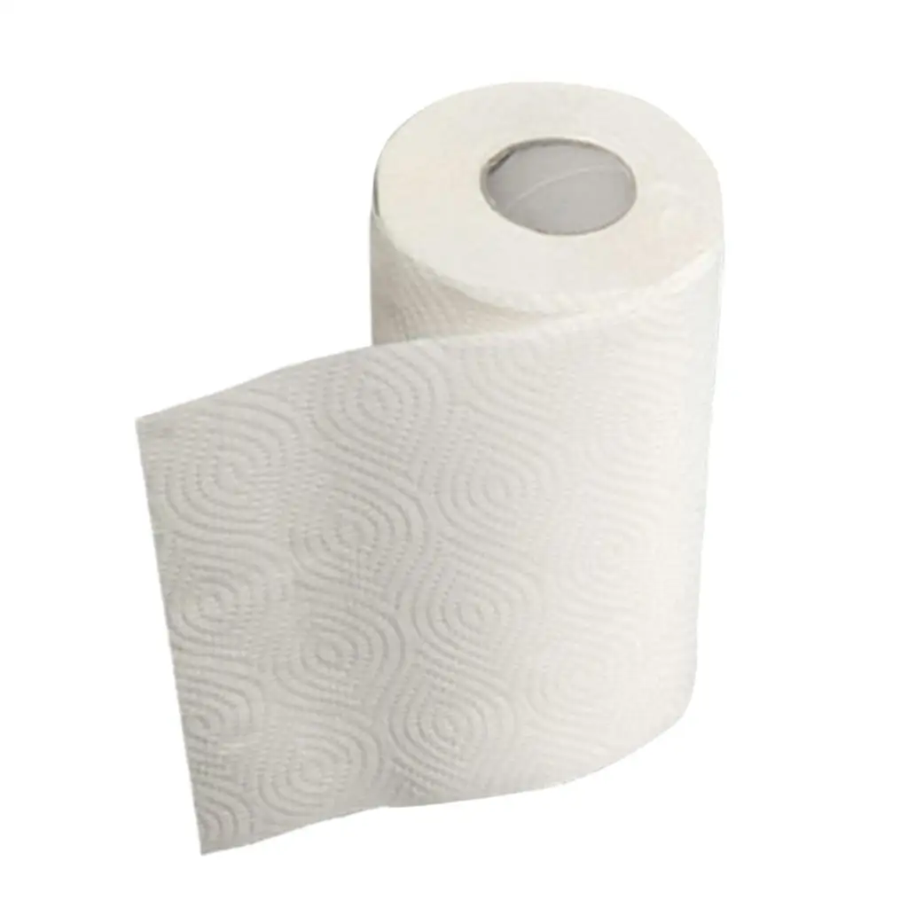 2 Ply Natural Wood Pulp Toilet Paper Napkin Tissues, Soft Clean White Paper Towels for Home Kitchen
