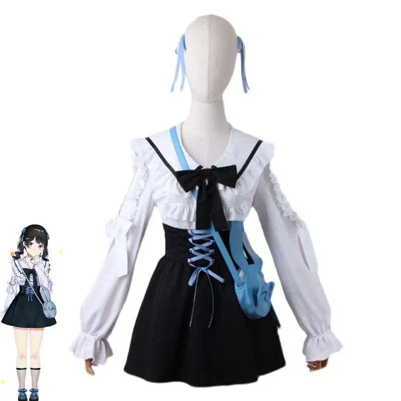 

Костюм для косплея Vtuber Tsukino Mito, милая повседневная одежда, униформа для женской активности, искусственная кожа, изготовленный на заказ