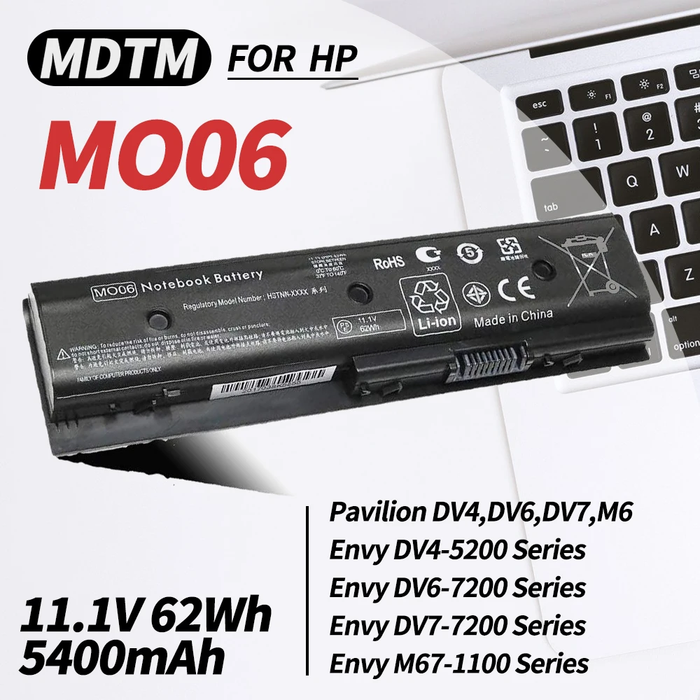 Mo06 Mo09 671731-001 Batteria Per Laptop Per Hp Envy M6-1045Dx M6-1035Dx M6-1125Dx Pavilion Dv4-5000 Dv6-7000 Dv7-7000 Dv7T-7000