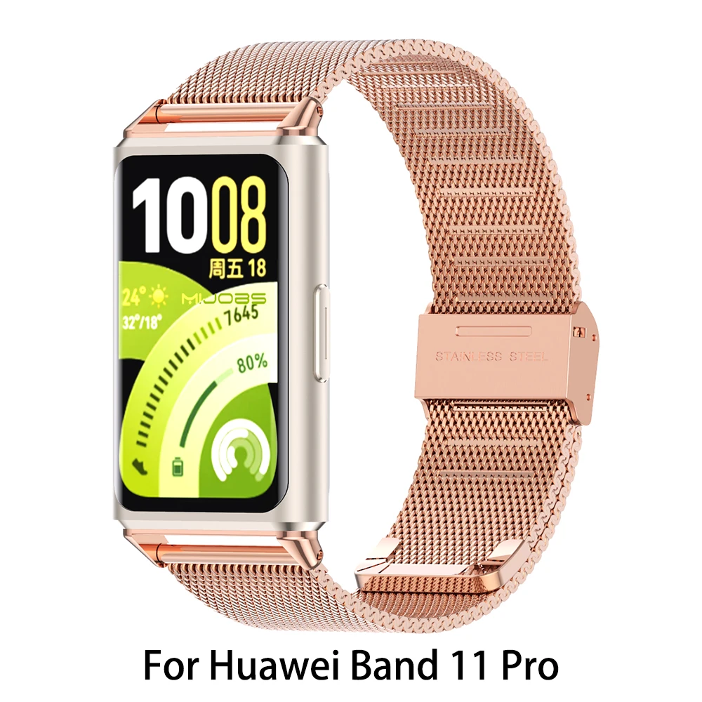 Premium Metal Wristband Bracelet - Smartwatch Strap Replacement Accessory