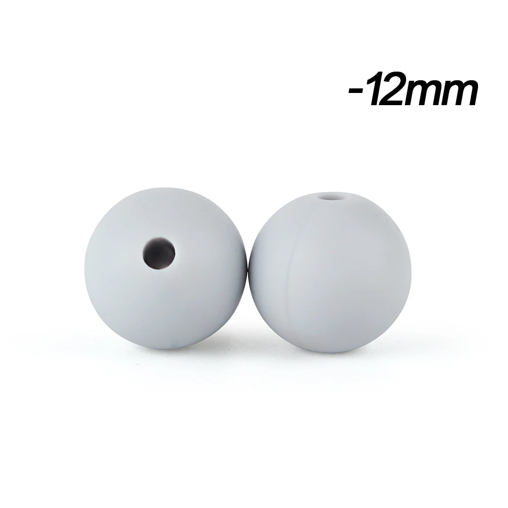 Silicone Beads for DIY Jewelry and Crafting - BPA Free, 12mm Round - Assorted Quantities