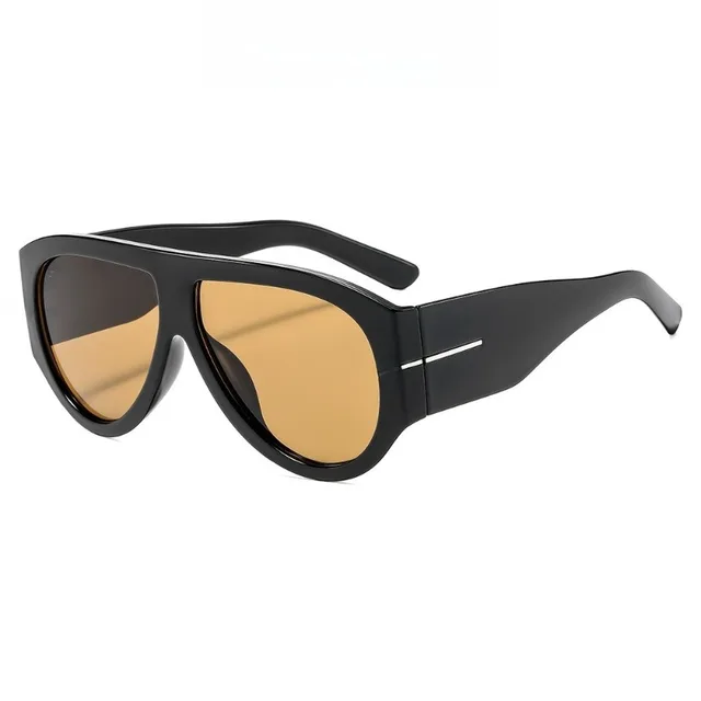 New Trendy Oversized Large Frame Y2K Cat Eye Sunglasses for Women Vintage Retro Oval Gradient Sunglasses UV400 Decoration Shades