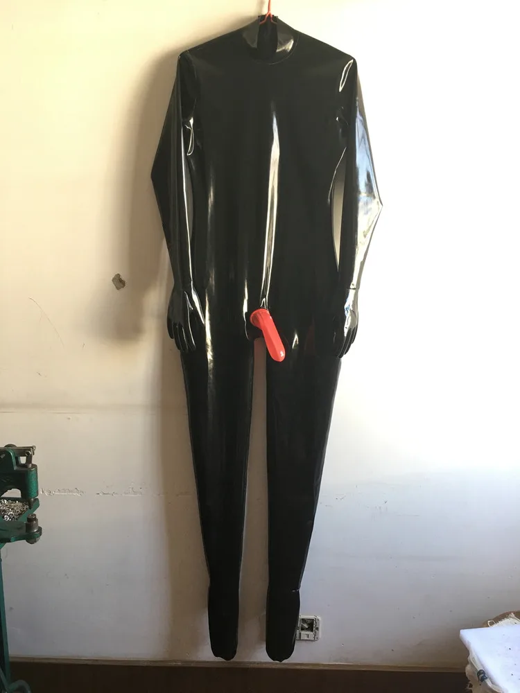 

Latex rubber Gummi tight fitting clothes Ganzug Halloween party XXS-XXL