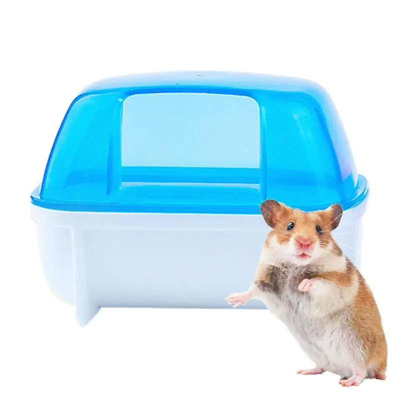 

Hamster Sand Bath Small Chinchilla Dust Bath House Detachable Hamster Bath Hamster Litter Box Stable Hamster Bathtub Toilet For