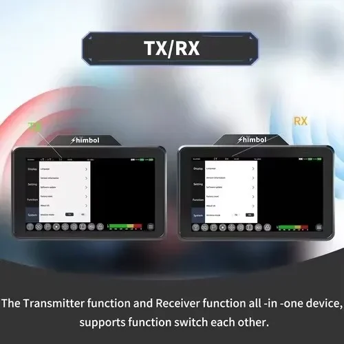 Shimbol ZO600M ZO600MS 5.5" 5G Wifi Wireless Video Monitor with Free Switch Transmitter Receiver 1000nit HDR Recording Playback