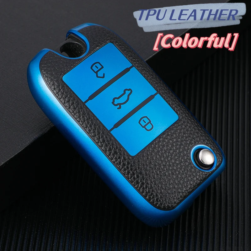 Premium TPU Leather Car Key Case Cover & Protector Accessories
