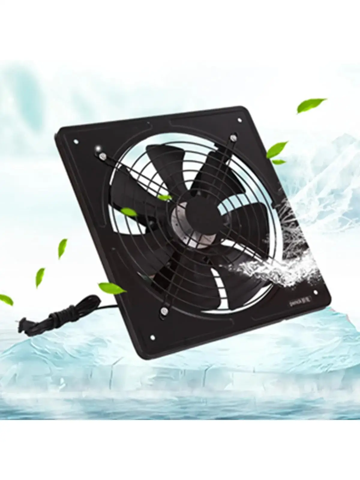 금속 배기 선풍기 고속 공기 추출기 창 환기 선풍기, 주방 환풍기 축 산업용 벽 선풍기, 220V, 12 인치