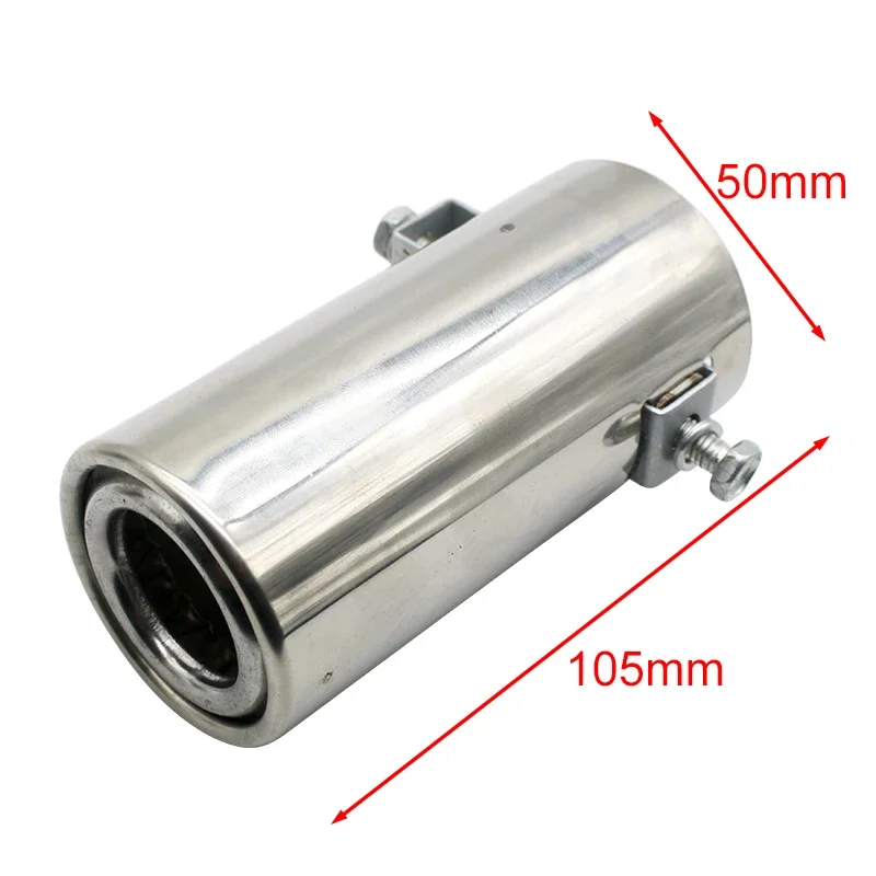 Exhaust Pipe Tip Exhaust Pipe Tip Car Auto Muffler Steel Stainless Trim Tail Tube Exhaust Systems Mufflers Motorcycle Accessorie