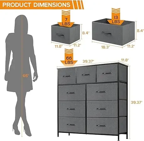 Grey-9-Drawer