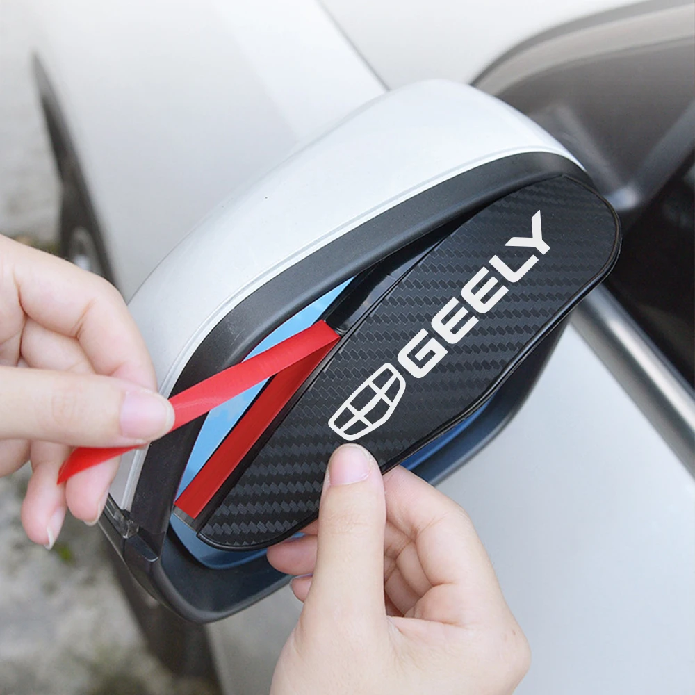 Rearview Mirror Rain Shield 2pcs Flexible PVC For GEELY GC6 GC9 LC EMGRAND X7 EC7 EC8 CK ATLAS CK2 CK3