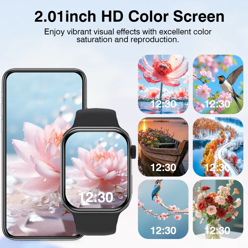 1pc Fashionable Smartwatch,Wireless call and Smart notifcation,Music/Camera control, Multi-Sport Modes,For Android & iphone 2