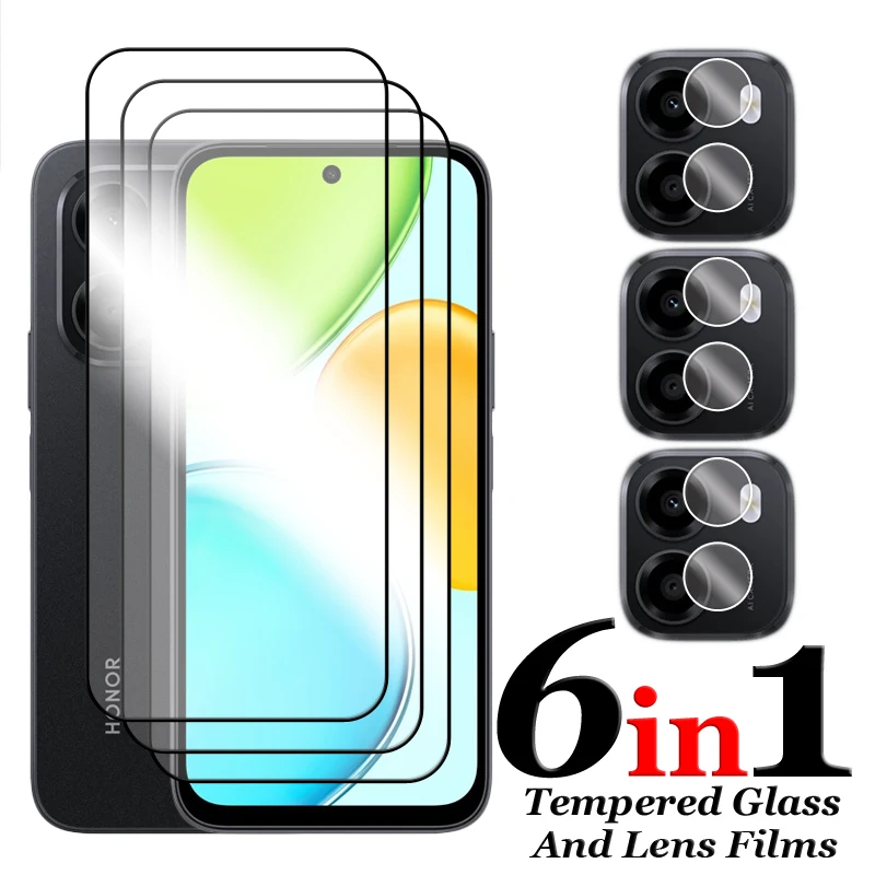 Full Cover Tempered Glass Screen Protector with Lens Film
