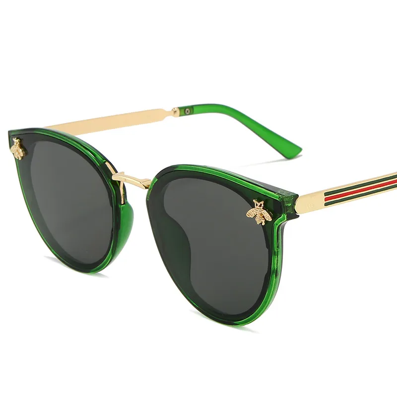 2022 luxury Little bee Fashion for women Sunglasses Men Square Brand Design Sun Glasses Oculos Retro male iron UV400 rectangle sunglasses Sunglasses